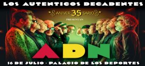 Auténticos Decadentes harán fiesta en el Palacio de los Deportes