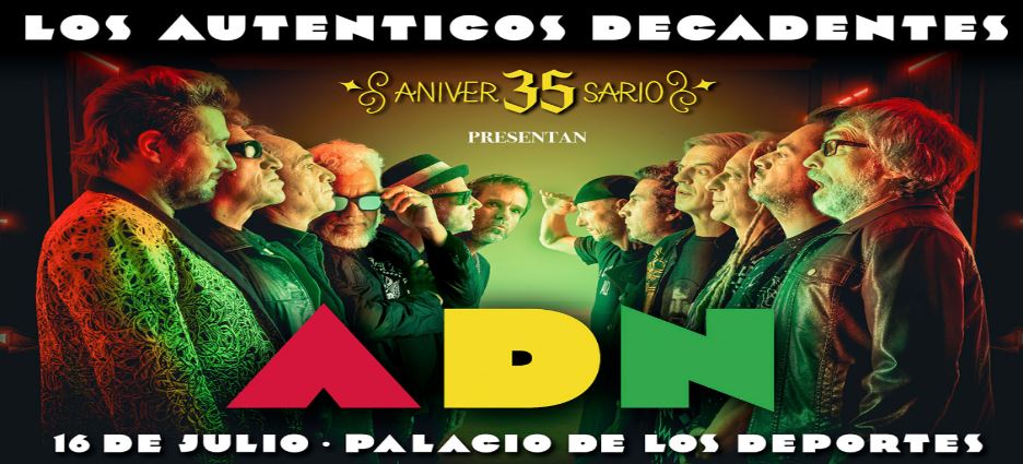 Auténticos Decadentes harán fiesta en el Palacio de los Deportes