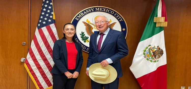 Sheinbaum se reúne con el embajador Ken Salazar