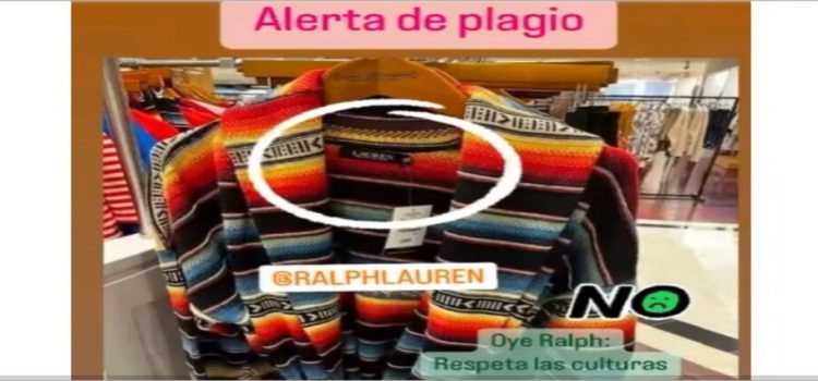 Beatriz Gutiérrez Müller denuncia plagio al sarape de Contla y Saltillo de Ralph Lauren