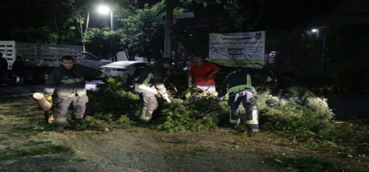 Las fuertes lluvias dejan afectaciones en 2 colonias de Azcapotzalco