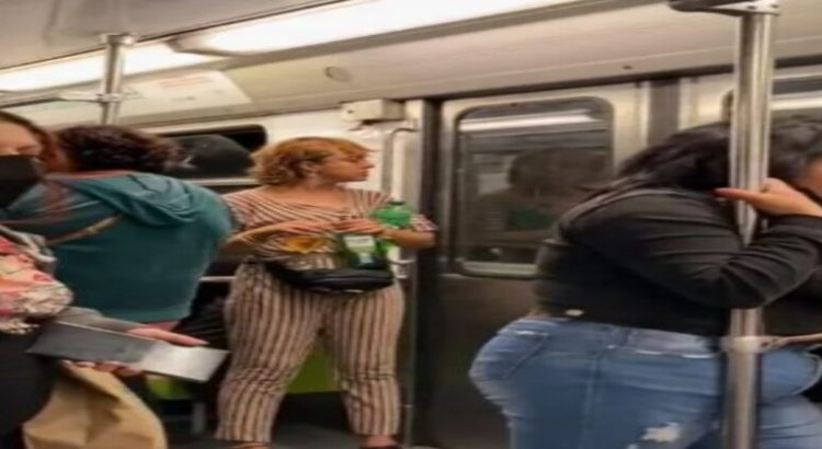 Graban a una mujer bajo el influjo del alcohol en el Metro