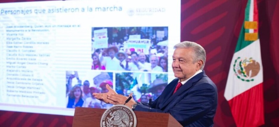 AMLO: la marcha fue un "estriptis político del conservadurismo"