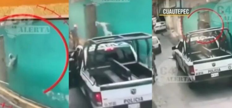 Policias salvaron a un perrito de ahorcarse