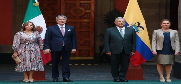 AMLO se reúne con el presidente de Ecuador, Guillermo Lasso Mendoza