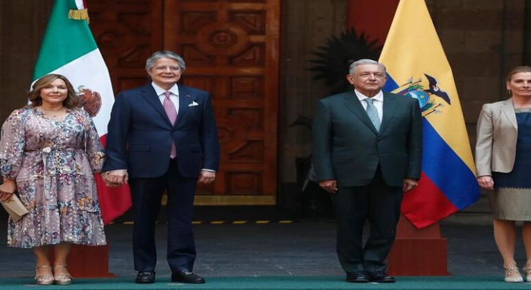 AMLO se reúne con el presidente de Ecuador, Guillermo Lasso Mendoza