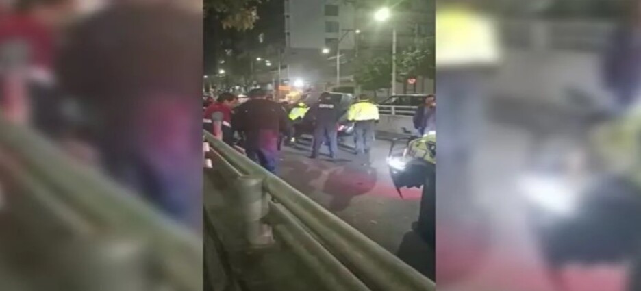 Trataba de huir de la policía y terminó volcado