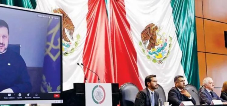 Pide Zelenski a México dirigir bloque por la paz