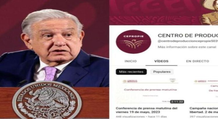 YouTube suspendió la cuenta Cepropie que transmite las mañaneras de AMLO