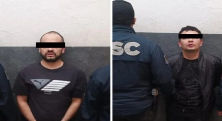 Detienen a dos presuntos extorsionadores de una célula delictiva de CDMX