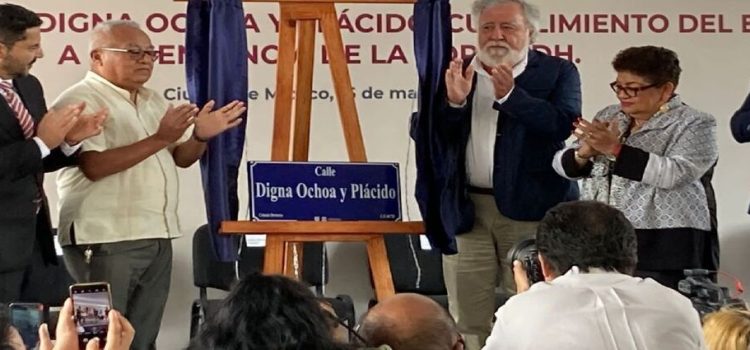 Inauguran la calle Digna Ochoa en CDMX