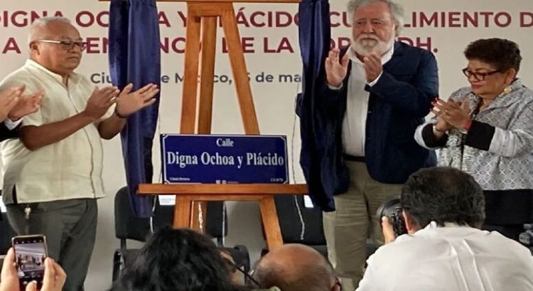 Inauguran la calle Digna Ochoa en CDMX