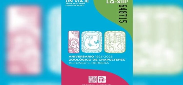 Metro de CDMX realiza boleto conmemorativo por los 100 años del Zoológico de Chapultepec