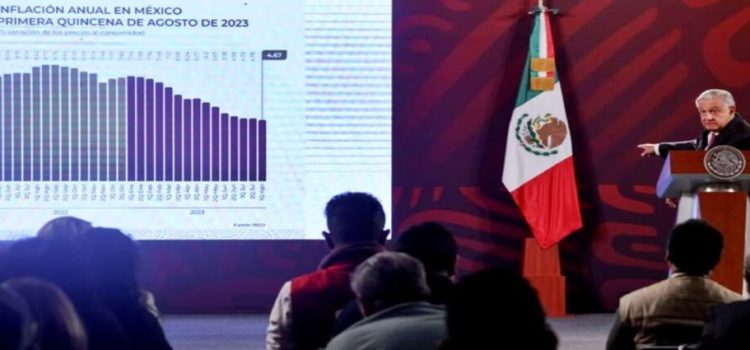 AMLO presumió que bajó la inflación nuevamente en agosto