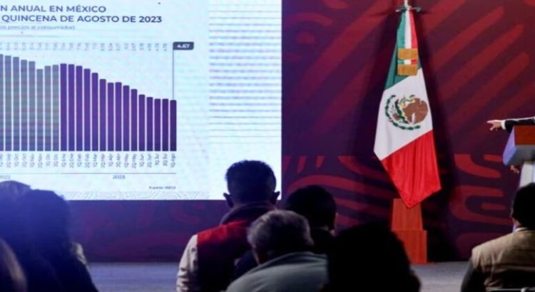 AMLO presumió que bajó la inflación nuevamente en agosto