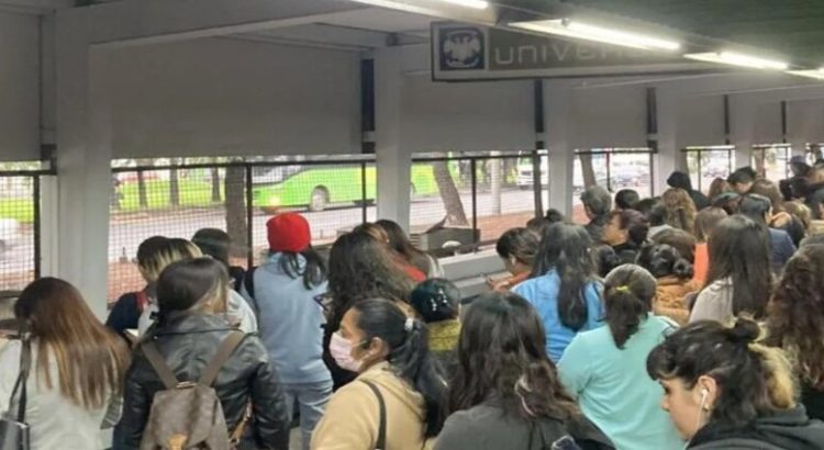 Retrasó en el paso de trenes por una persona que se arrojó a las vías de la Línea 3