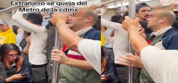 Se viraliza extranjero argentino que se quejó del Metro de CDMX