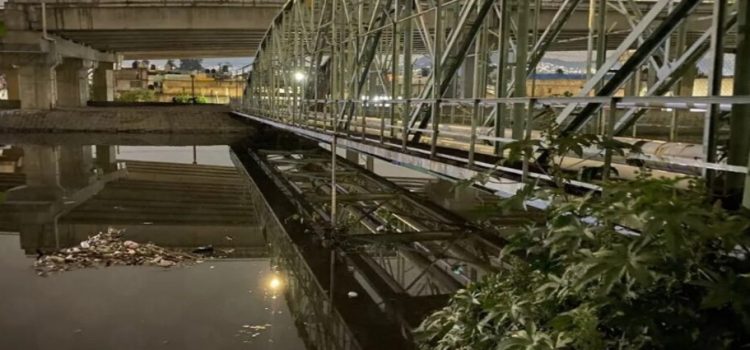 Lluvias causan afectaciones en el Gran Canal de Gustavo A. Madero