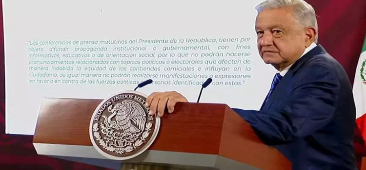 AMLO añadirá mensaje de advertencia en las mañaneras por orden del INE