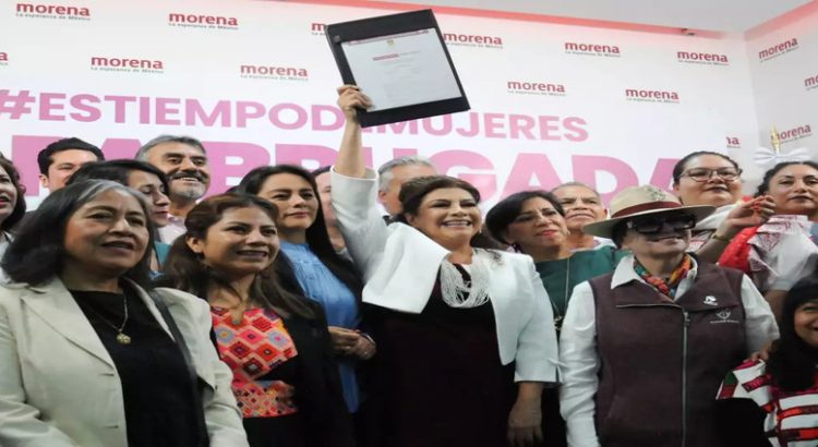 Clara Brugada realizó su registro oficial por la candidatura de Morena a la CdMx