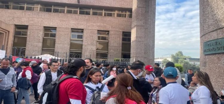 Protestan trabajadores del Poder Judicial en CdMx