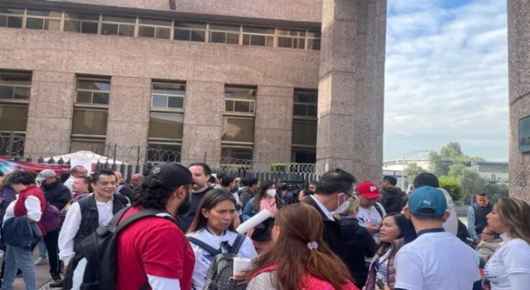 Protestan trabajadores del Poder Judicial en CdMx