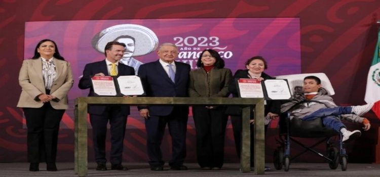 AMLO y Fundación Teletón firman convenio en beneficio de las personas con discapacidad