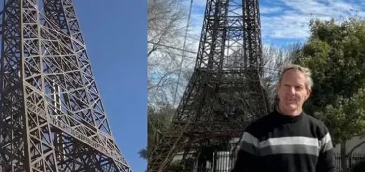 Construye una réplica de la Torre Eiffel