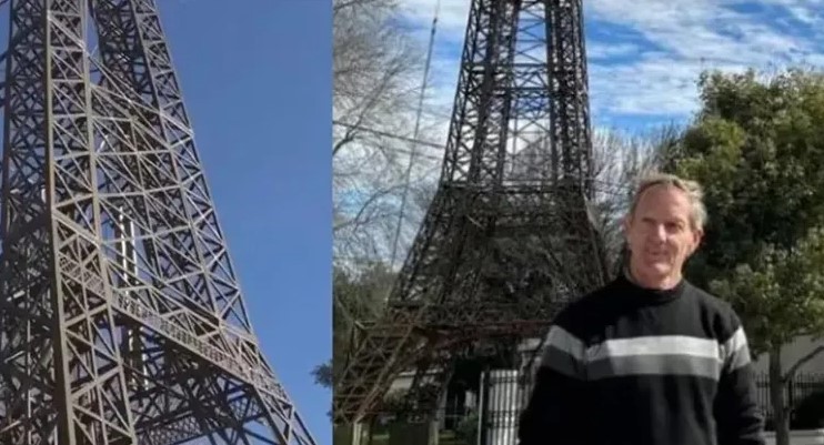 Construye una réplica de la Torre Eiffel