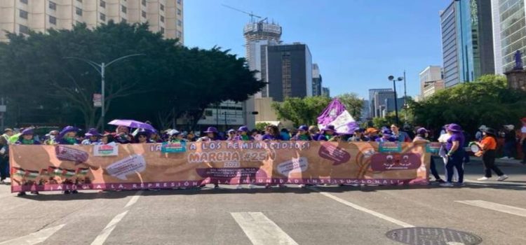 Marcha por el día internacional de la eliminación de la violencia contra la mujer