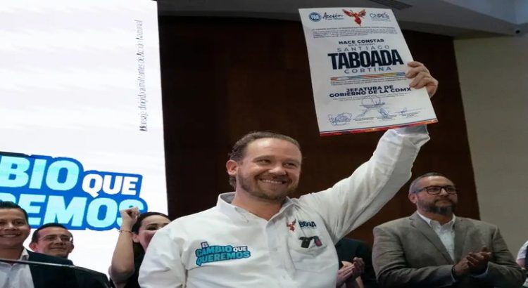 Santiago Taboada se registra candidato del PAN por la jefatura de gobierno
