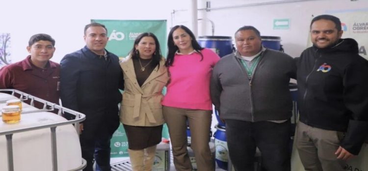 Álvaro Obregón recibió la donación de 400 litros de aceite vegetal usado