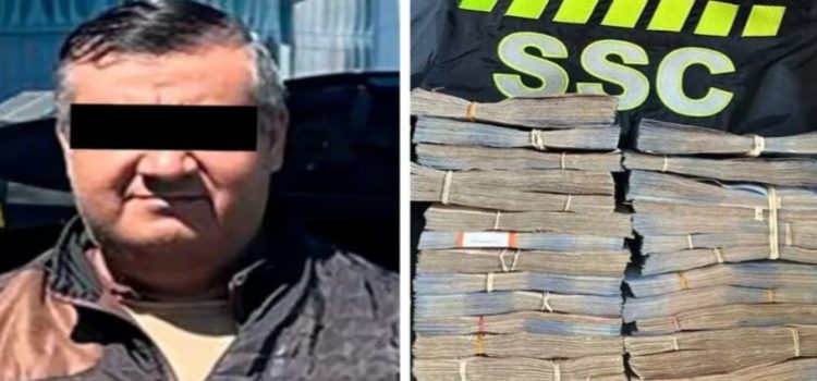 Detienen a hombre por posesión de más de dos millones de pesos en efectivo