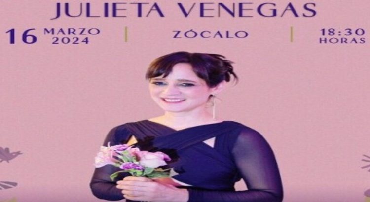 Julieta Venegas dará concierto gratuito en el Zócalo el 16 de marzo