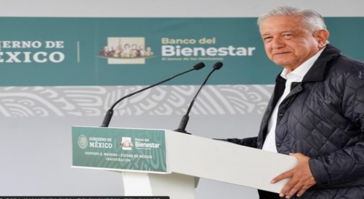 AMLO presume construcción de 2 mil 750 sucursales del Bienestar