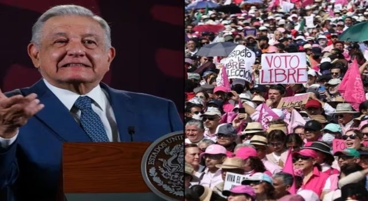 AMLO se burla de la ‘Marcha por Nuestra Democracia’