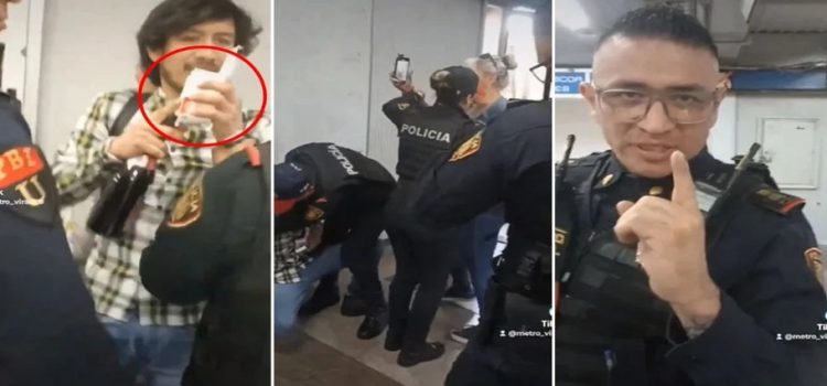 Acusan a oficiales de cometer abuso policial contra comerciante del Metro de CDMX