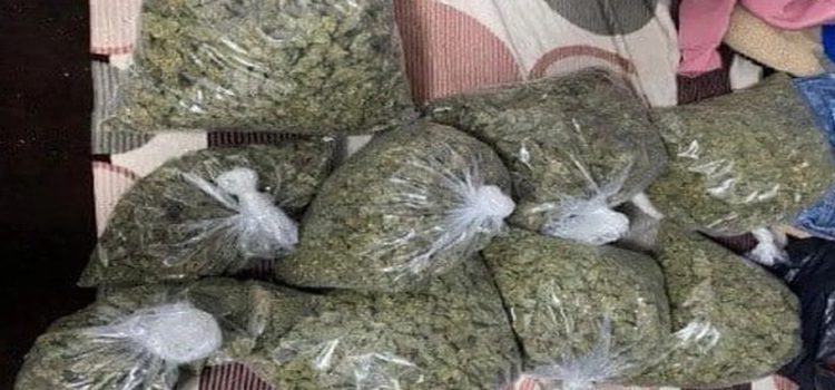 Detienen cuatro en posesión de 100 kilos de mariguana