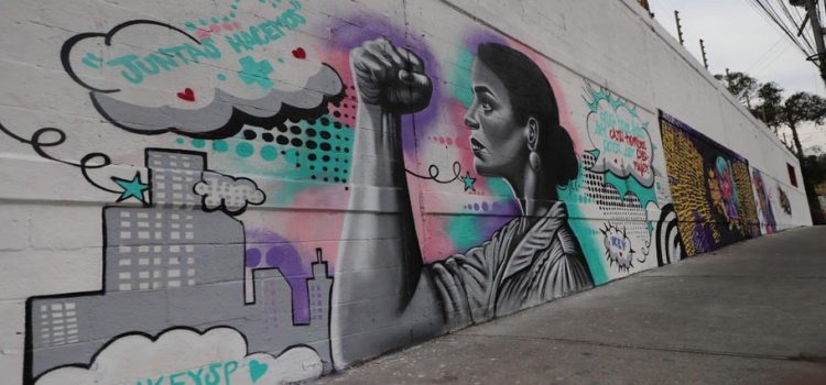 Develan mural en homenaje a mujeres en la alcaldía Álvaro Obregón