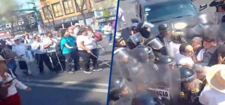 Policías de la CDMX repliegan violentamente a ciegos y débiles visuales