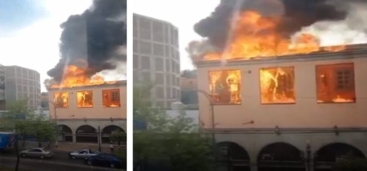 Incendio consume el restaurante Enrique