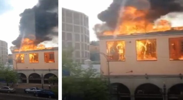 Incendio consume el restaurante Enrique