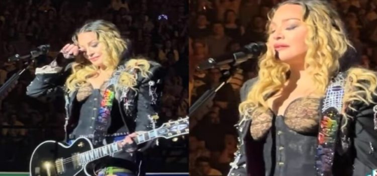 Madonna rompe en llanto durante su concierto en México