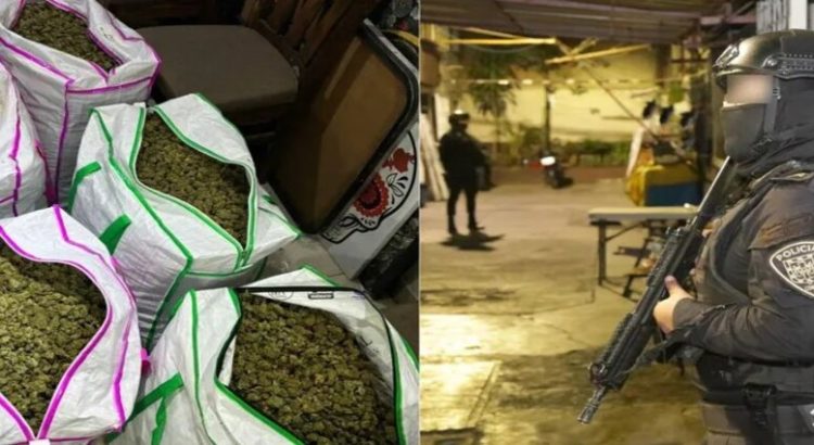 SSC y FGJ aseguran cien kilos de mariguana en Venustiano Carranza