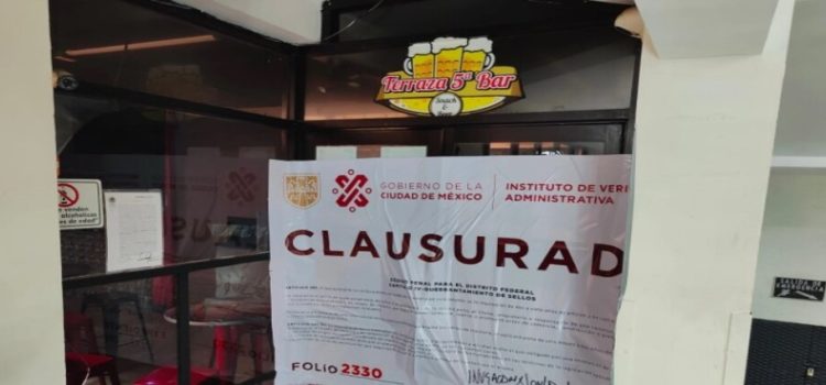 Clausuran tres bares irregulares en el Centro Histórico