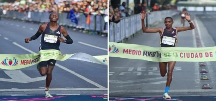 Yeko y Chepkemoi de Kenia ganan el Medio Maratón CDMX