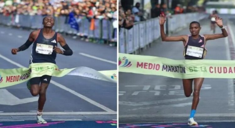 Yeko y Chepkemoi de Kenia ganan el Medio Maratón CDMX