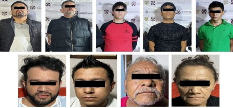 Detienen en Tlalpan y Xochimilco 10 presuntos integrantes de célula delictiva