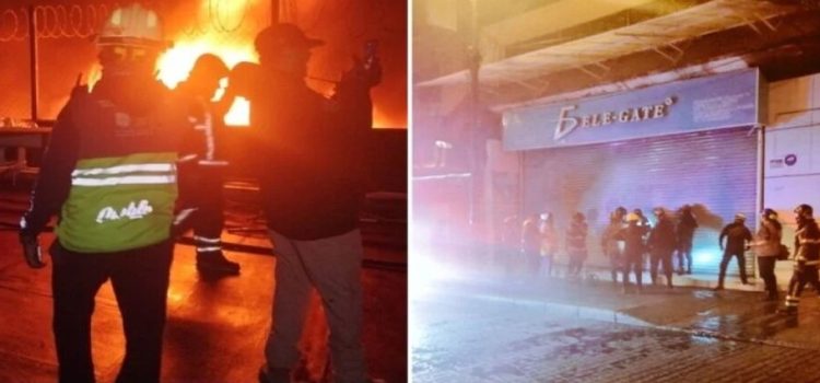 Incendio consume bodega en el Centro Histórico de CDMX