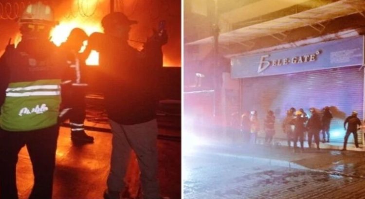 Incendio consume bodega en el Centro Histórico de CDMX